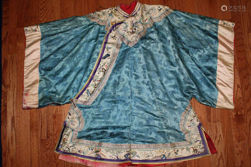 19th Century Chinese silk robe.