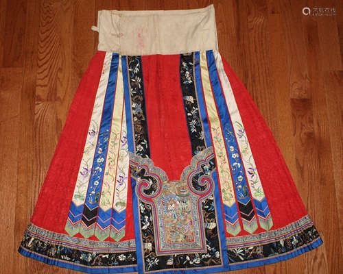 19th Century Chinese skirt.