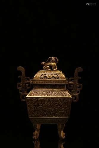 Chinese bronze incense burner.