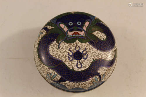 Chinese cloisonne box