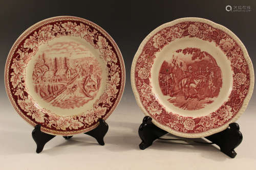 Two Homer Laughlin China plates.