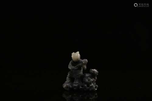 Chinese carved jade figure.