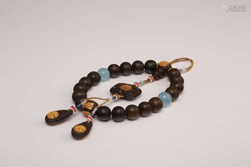 Chinese chenxiang bracelet.