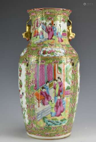 Chinese Cantonese Glazed Vase,Early 20th C.