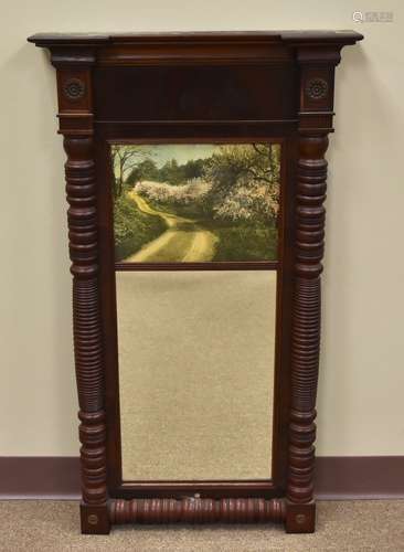 Federal Mirror; Mahogany, Circa 1820