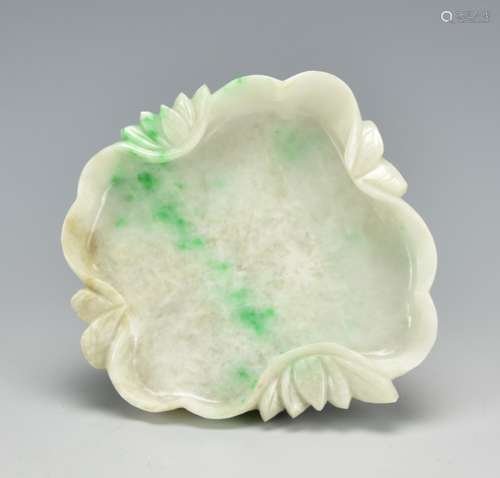 Chinese Jadeite Brush Washer, Qing D.