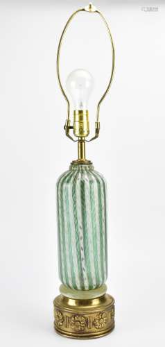 Italian Art Glass Lamp,Venini Style