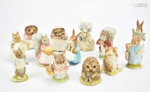 13 Beatrix Potter Small Mammal Figurines 1948-1985