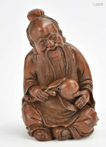 Chinese Bamboo Carving of 