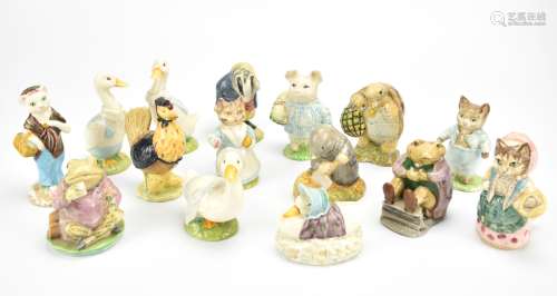 15 Beatrix Potter Animal Figurines: 1948-1983
