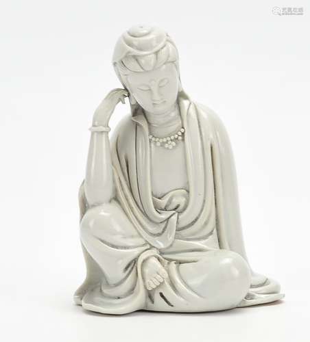 Blanc De Chine Statue of Guanyin,Early 20th C.