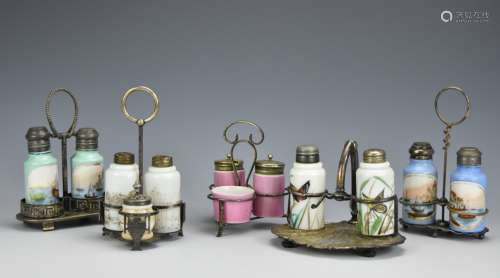 Group of 5 19th C. Spice Shakers