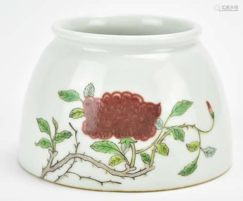 Chinese Famille Rose Waterpot w/ Kangxi Mark