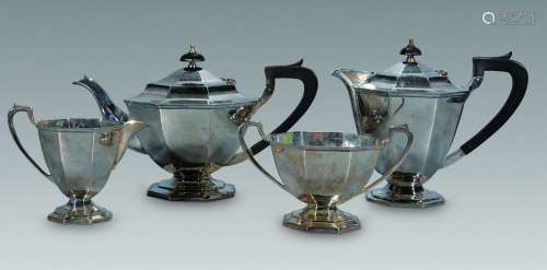20世纪 英国纯银茶具 （四件）