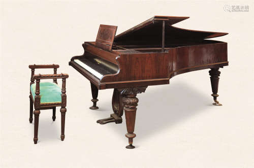 19世纪 英国布罗德伍德三角钢琴