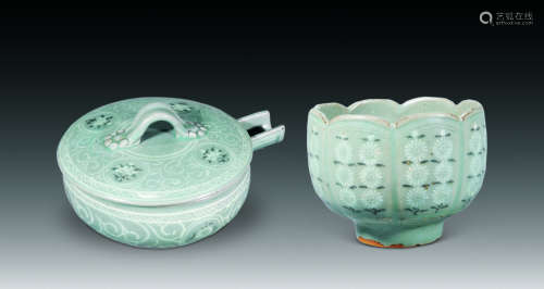 18世纪 高丽青瓷茶具（两件）