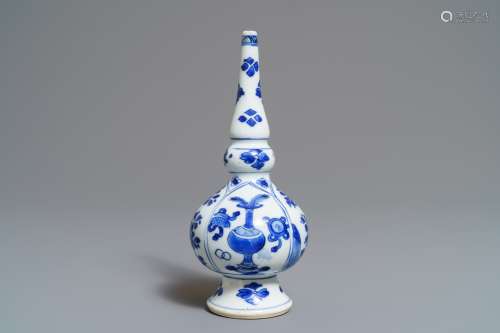 A Chinese blue and white Islamic market sprinkler, Kangxi