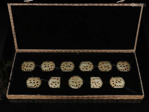 A SET OF HETIAN JADE PENDANTS