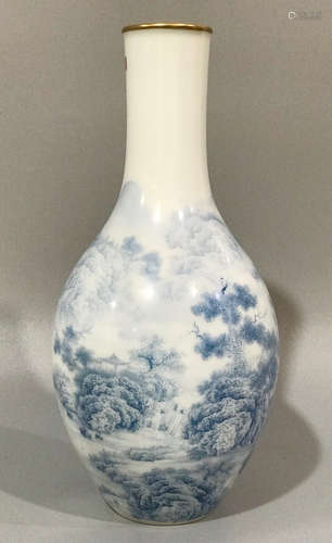 A CUICAI PORCELAIN WITH LANDSCAPE PATTERN VASE