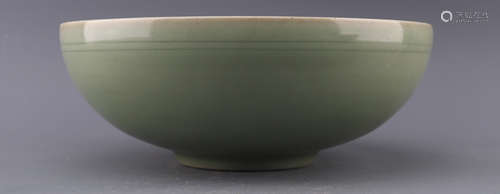 A CYAN-BLUE BOWL