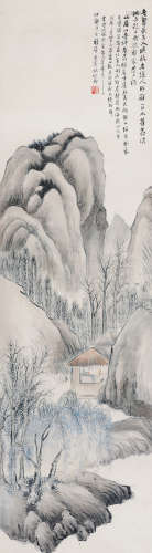 林纾（1852～1924） 秋山幽居 立轴 设色纸本