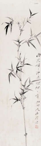 唐云（1910～1993） 雨后竹香 立轴 水墨纸本