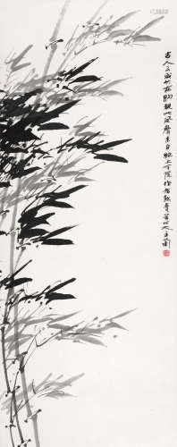潘主兰（1909～2001） 风竹 镜片 水墨纸本