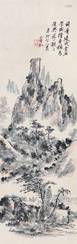 黄宾虹（1865～1955） 山水 镜片 设色纸本