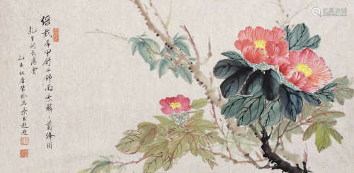 叶玉超（b.1927） 花卉 镜片 设色纸本