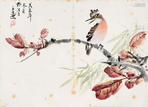 董庆生（1928～2008） 花鸟 册页 （十一开） 设色纸本