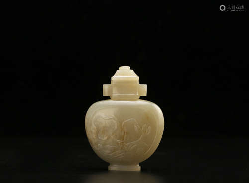 A Chinese Carved Jade Vase