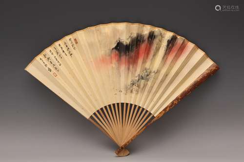 A Chinese Painting on Fan