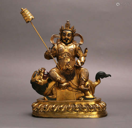 A Chinese Gilt Bronze Buddha