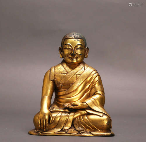 A Chinese Gilt Bronze Buddha