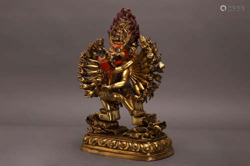 A Chinese Gilt Bronze Buddha