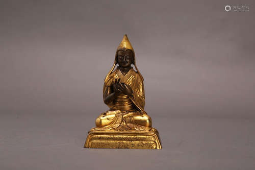 A Chinese Gilt Bronze Buddha