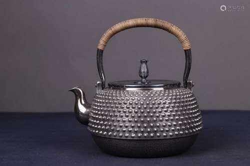 Japanese Silver Tea Pot with Mark