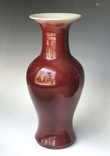 LANGYAO Porcelain Oxblood Vase