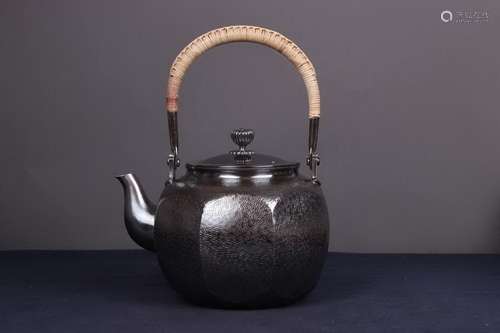 Japanese Silver Tea Pot with Mark