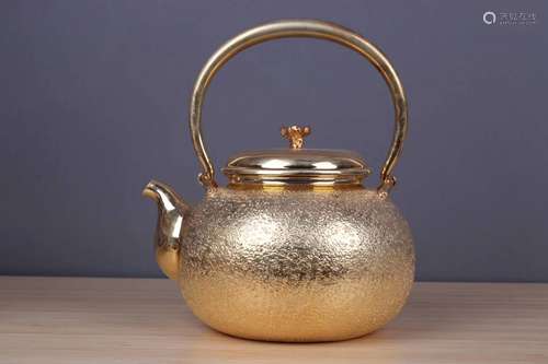 Japanese Silver Tea Pot with Mark