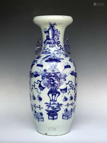 Blue and White Porcelain Vase