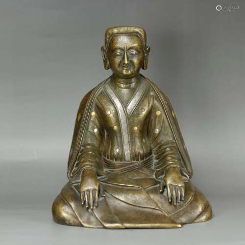 Bronze figure of Great Teacher Marpa