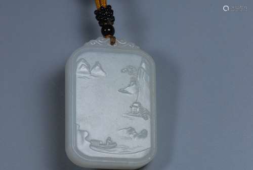 Carved Jade Pendant