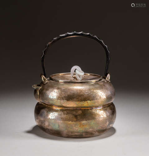 Japanese Antique Silver Teapot