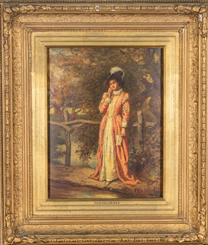 Frederick Gerald Kinnaird Vintage Oil Painting