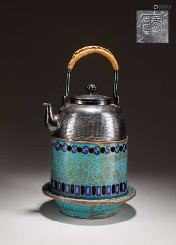 19th Japanese Antique Silver Teapot