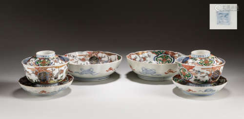 Set Of Japanese Imari Ware Porcelain