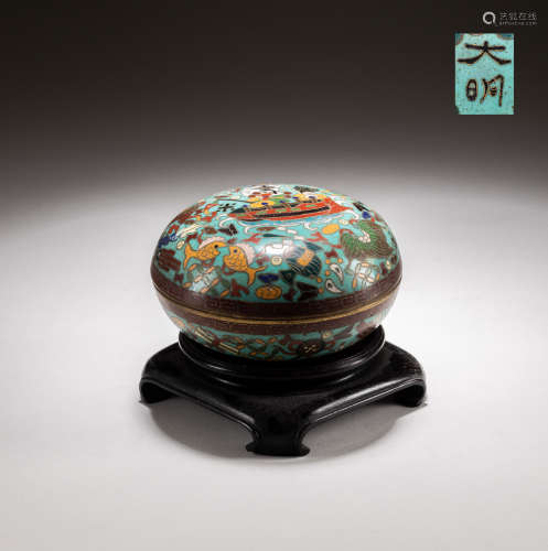 Chinese Antique Cloisonné Enamel Box