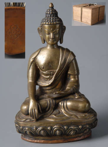 十七世紀青銅藏佛釋迦牟尼像