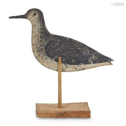 A painted tin Yellowlegs shorebird decoy